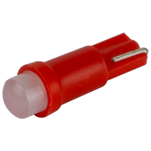 Світлодіоди в габаритні вогні. підсвітку номера та в салон DriveX T5-205 Red 24V 0.2W 1Lm BA7S/W1.2W d-5mm C
