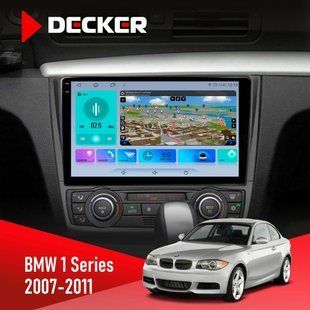 Штатна магнітола BMW 1 Series 2007-2011 Climate Decker D9-009 4x64, DSP, 4G, 2k
