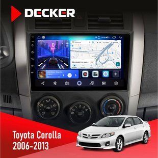 Штатна магнітола Toyota Corolla 2006-2013 Decker D9-006 4x64, 4G