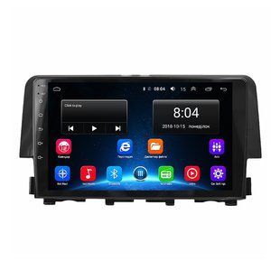 Штатная магнитола Lesko для Honda Civic X 2015-2021 экран 9" 2/32Gb Wi-Fi GPS Base