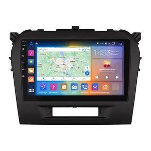 Штатна магнітола Lesko для Suzuki Vitara II 2014-2019 екран 9" 4/64Gb CarPlay 4G Wi-Fi GPS Prime