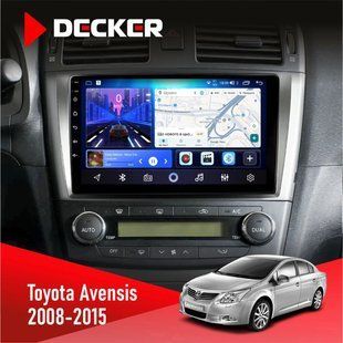 Штатна магнітола Toyota Avensis 2008-2015 Decker D9-006 4x64, 4G