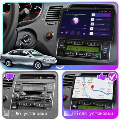 Штатна магнітола Lesko для Hyundai Grandeur IV 2005-2009 екран 9" 4/32Gb 4G Wi-Fi GPS Top