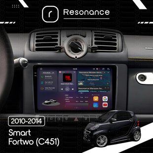 Магнітола Smart Fortwo (C451) (2011-2015) Resonance Ultra S6 (7870) 6/128, 9" 2K QLED, 360