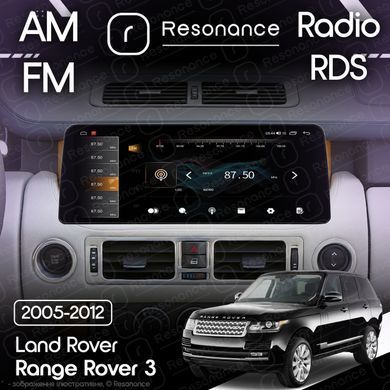 Магнітола Land Rover Range Rover 3 (2005-2007) Resonance X20 PRO 4/64 12.3" 2K QLED (BMW Style)
