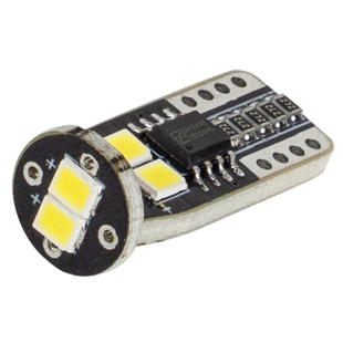 Світлодіоди в габаритні вогні. підсвітку номера та в салон DriveX T10-259 10-16V 2.5W 125Lm W5W base-10mm C