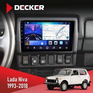 Штатна магнітола Lada Niva 1993-2018 Decker D9-006 4x64, 4G