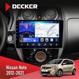 Штатна магнітола Nissan Note 2012-2021 Decker D10-006 4x64, 4G