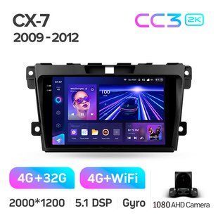 Штатна магнітола Teyes CC3 2K 4+32 Gb Mazda CX7 CX-7 CX 7 ER 2009-2012 9"