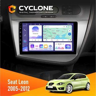 Штатна магнітола Seat Leon 2005-2015 Cyclone C9-011 4x64, DSP