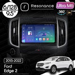 Магнітола Ford Edge 2 (2015-2022) Resonance Ultra M6 6/128, 9.5" 2K QLED, 360