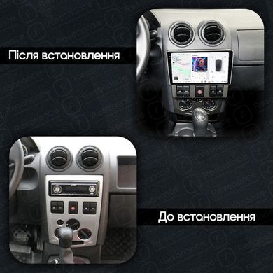 Магнітола Dacia Logan (2004-2009) DUDU 7 9.5" 2K QLED, 12/256, 360