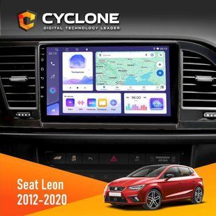Штатна магнітола Seat Leon 2012-2020 Cyclone C9-011 4x64, DSP