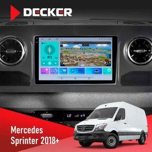 Штатна магнітола Mercedes-Benz Sprinter (W906) 2018 Decker D10-009 4x64, DSP, 4G, 2k