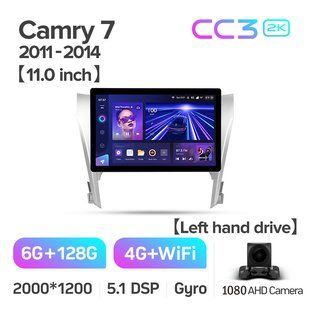 Штатна магнітола Teyes CC3 2K 6+128 Gb Toyota Camry 7 XV 50 55 2011-2014 (B) 11"