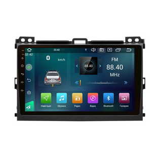 Штатная магнитола Cyclone C9 CPL GSM. 2+32GB. CARPLAY. 4G Toyota Land Cruiser Prado (120) 2002-2009 з підсилювачем