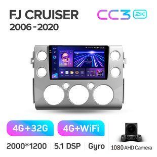 Штатна магнітола Teyes CC3 2K 4+32 Gb Toyota FJ Cruiser J15 2006-2020 (B) 9"