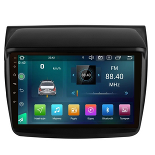 Штатная магнитола Cyclone C9 CPL. 2+32GB. CARPLAY Mitsubishi Pajero Sport 2008-2015