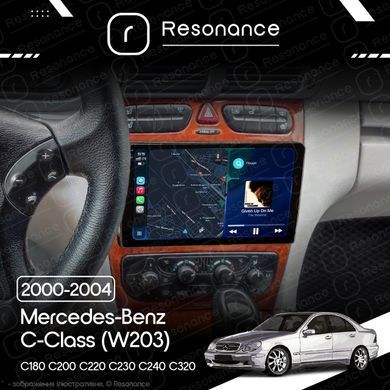 Магнітола Mercedes-Benz C-Class (W203) C180 С200 C220 С230 С240 С320 (2000-2004) DUDU 7 9.5" 2K QLED, 6/64