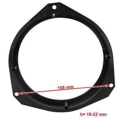 Проставки под динамики 165 мм / 6.5" Carav 14-033 для автомобилей Alfa Romeo, Dacia, Fiat, Nissan, Opel