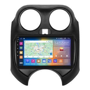 Штатна магнітола Lesko для Nissan Micra IV (K13) 2010-2013 екран 9" 4/64Gb CarPlay 4G Wi-Fi GPS Prime