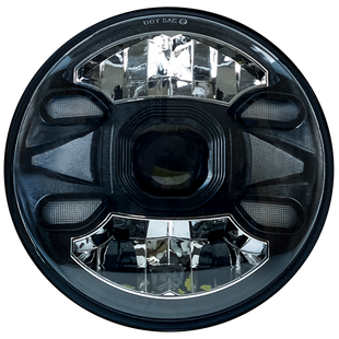 Штатні фари круглі WL G-01 7" 26/46W H/L STM - DRL W+Y к-т.