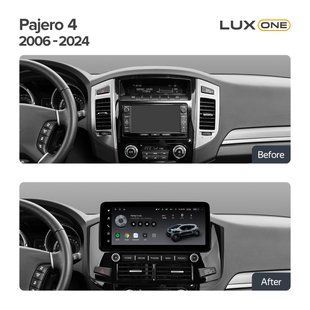 Штатная магнитола Teyes LUX ONE 6+128 Gb Mitsubishi Pajero 4 V80 V90 2006-2024 (C) 12.3" (L3)