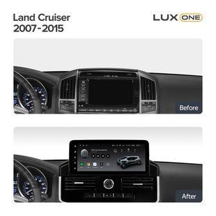 Штатная магнитола Teyes LUX ONE 6+128 Gb 360&deg; Toyota Land Cruiser 11 200 2007-2015 (D) 12.3" (L3)