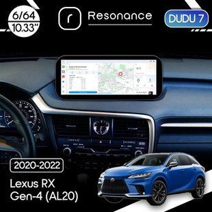 Магнітола Lexus RX 4 (AL20) (2020-2022) [High] DUDU 7 10.3" 2K QLED, 6/64, 360 (B-Style)