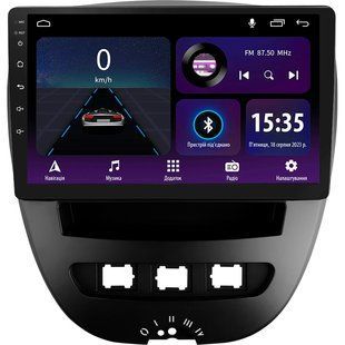 Штатная магнитола Sigma E9232 2+32 Gb Peugeot 107 Toyota Aygo 2005-2014 9"
