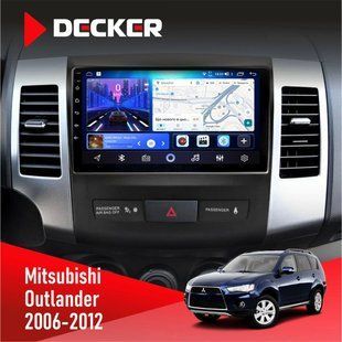 Штатна магнітола Mitsubishi Outlander XL 2006-2012 Decker D9-006 4x64, 4G