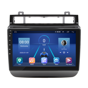 Штатна магнітола Lesko для Volkswagen Touareg II 2010-2014 екран 9" 4/32Gb 4G Wi-Fi GPS Top