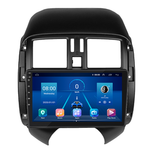Штатна магнітола Lesko для Nissan Versa II 2012-2014 екран 9" 6/128Gb 4G Wi-Fi GPS Top