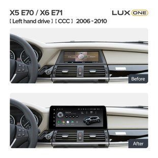 Штатна магнітола Teyes LUX ONE 6+128 Gb BMW X5 E70 X6 E71 CCC (Left hand drive) 2006-2010 12.3"