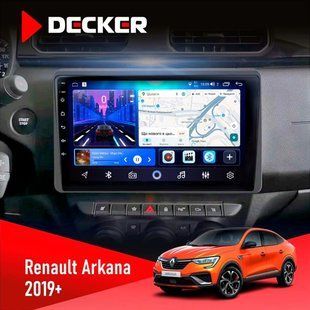 Штатна магнітола Renault Arkana, Duster 2019 Decker D10-006 4x64, 4G