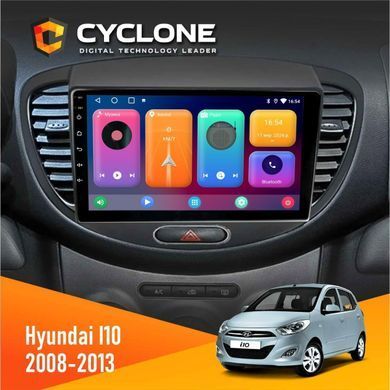 Штатна магнітола Hyundai I10 2008-2013 Cyclone C9-001 2x64 CPL