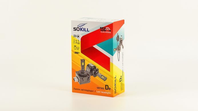 LED лампи автомобільні Sokill De D3 під штатний блок розпалу