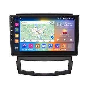 Штатна магнітола Lesko для SsangYong Actyon II 2010-2013 екран 9" 4/64Gb CarPlay 4G Wi-Fi GPS Prime