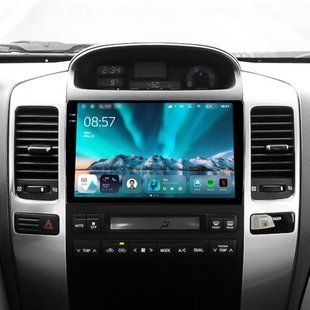 Штатная магнитола Teyes CC4 2K 6+64 Gb Toyota Land Cruiser Prado 120 3 III Lexus GX470 GX 470 J120 2002-2009 (F1) (B) 9"