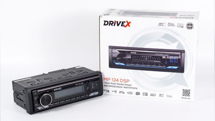 Автомагнітола 1-Din DriveX MP-124 DSP 2,5A 4*50W