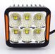 Фара додаткового світла DriveX WL SQ-108 DLX 4" FL+DRL 24L-120W OSR