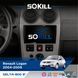 Штатна магнітола для Renault Logan 2004-2009 SoKill DELTA-900 9" Android 4-ядерний 2+64Гб 4x45W бездротовий CarPlay та AndroidAuto