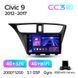 Штатна магнітола Teyes CC3 2K 4+32 Gb Honda Civic 9 FK FB 2012-2017 9" (L2)