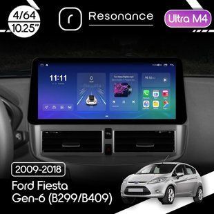 Магнітола Ford Fiesta 6 (2009-2018) Resonance Ultra M4 (7862) 4/64, 10.25" QLED, 360 (BMW Style)