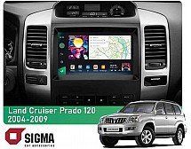 Штатна магнітола Sigma Pro 98128 2k 8+128 Gb Toyota Land Cruiser Prado 120 / Lexus GX470 J120 2004-2009 (F2) 9"