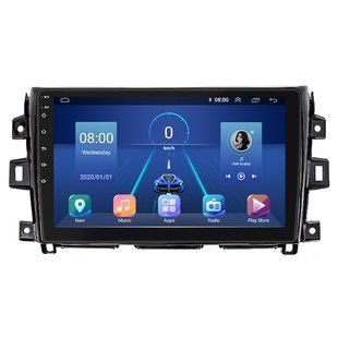 Штатна магнітола Lesko для Nissan NP300 2008-2015 екран 9" 4/64Gb 4G Wi-Fi GPS Top