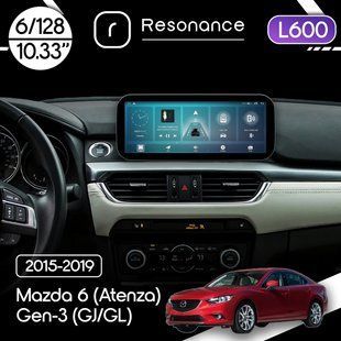 Магнітола Mazda 6 (Atenza) Gen-3 (GJ/GL) (2015-2017) [High] Resonance L600 6/128 10.33" QLED, 360 (Mercedes-Benz Style)